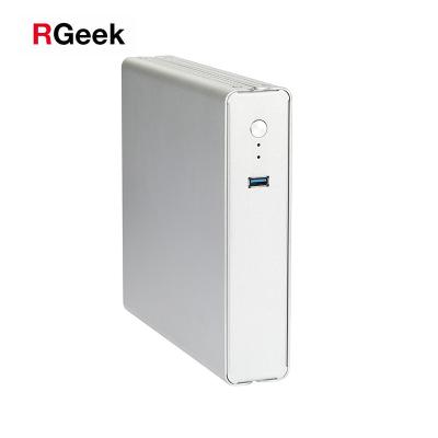 China RGeek G48 Desktop Aluminum Desktop Vents Mini Computer Chassis Case USB 3.0 PC Case HTPC Mini ITX Case for sale