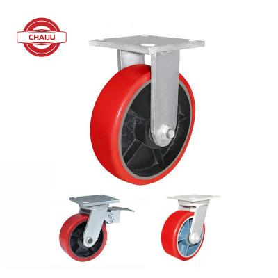 China Industry Contemporary Casters TPR PVC Material Heavy Duty PU Caster Wheel for sale