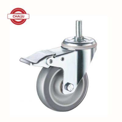 China Polyurethane Rigid Material Solid Wheel Heavy Duty Trolley Wheels Heavy Duty Industrial Caster Wheel for sale