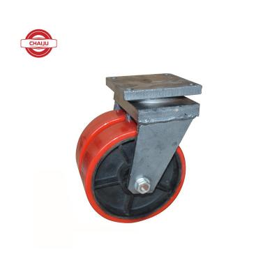 China Fixed Rigid Industry Or Super Heavy Duty Swiwel Plate Wire Caster With Double Wheel for sale