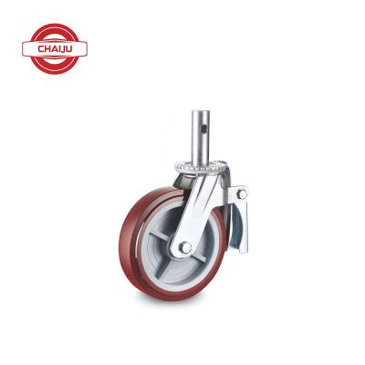 China Rigid Heavy Duty Scaffolding 6x2 Industry Caster Caster Adjustable Caster Wheel for sale