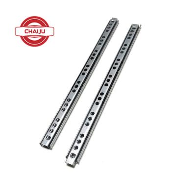 China OEM Contemporary Custom 17mm Single Extension Mini Steel Drawer Slides Guides for sale