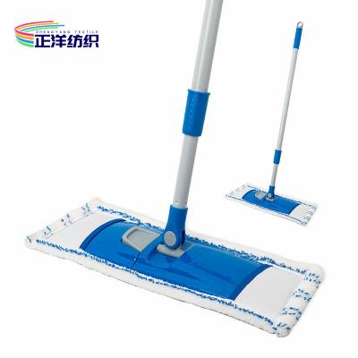 Κίνα Καθαρίζοντας λαβή 16x48cm Mop σιδήρου μπλε άσπρο Mop τσεπών ατμού 150cm 600gsm προς πώληση