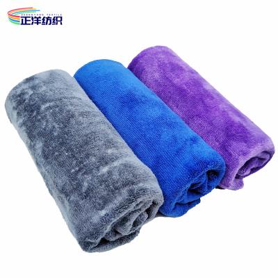 China 400GSM 50X60CM wiederverwendbarer Reinigungs- Rags Microfiber Double Side Brushed einschlag-Terry Cloth Cleaning Towels zu verkaufen