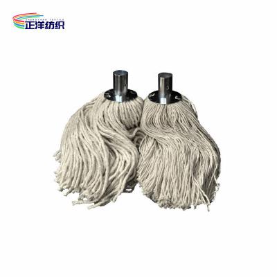 Chine tête 100% de nettoyage de balai de rotation de coton de plancher de fils de coton de prise en métal 400Grams à vendre