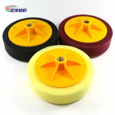 China esponja de alta calidad del cuidado de la belleza del coche de la esponja los 3cm de la cera del coche del 15cm 6 pulgadas - esponja que encera de gama alta para el coche en venta