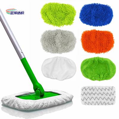 Китай Swiffer Sweeper Dry And Wet Mop Cloth Microfiber Mop Replacement Pad Mop Head продается