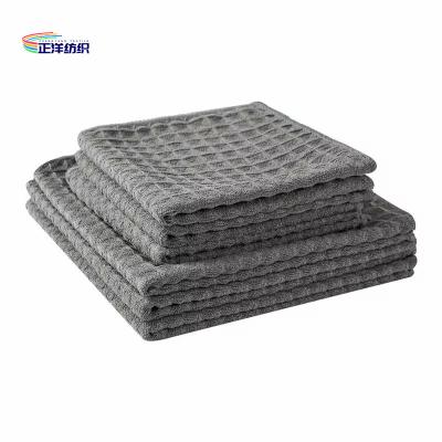 China Reusable Cleaning Cloth 40x40cm 300gsm Weave Cloth Microfiber Fancy Porcelain Wipe Rag for sale