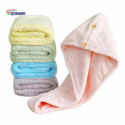 Chine Magical Water-Absorbent Towel Woman Long Hair Drying Wrap Turban Towel Hair Natural Drying Towel à vendre