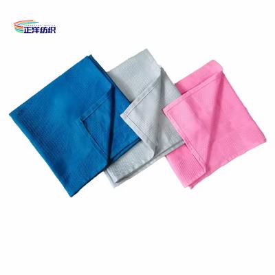 Китай Microfiber Cleaning Cloth 40x60cm 300gsm Waffle Style Luxury Tableware Wipe Fancy Resturant Wiping Rag продается