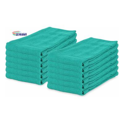 China Green Surgical Towel Surgery Huck Hand Towel 40x60cm 100% Cotton Disposable Medical Sterile Operation Towel Hospital Use for sale