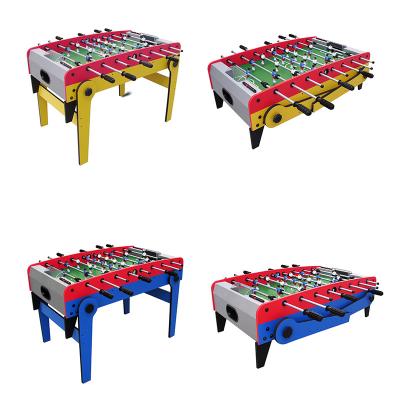 China Foldable MDF Soccer Tables Game Tables Baby Foot Leg Foosball Football Table With Folding Leg for sale