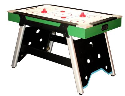 China Indoor use 6 feet air hockey table with 2 wrinkle and puck, color label is acceptable for sale