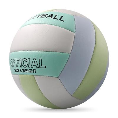 China ActEarlier OEM Training Volley Ball Official Size 5 Volleyball Ball PVC Customized Leather Volleyball Ball for sale