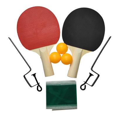 China Appropriate ActEarlier Customized Poplar Ping Pong Table Tennis Paddle Racket Table Tennis Rubber Wood Set for sale