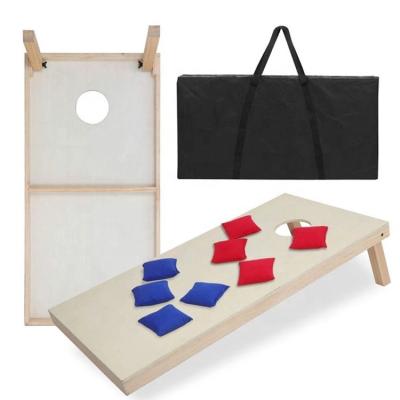 China Outdoor Backyard Beach ActEarlier Playground Portable Throwing Tips Corn The Hole Toss Bags Premium Wooden Cornhole Game Set Classic Cornhole Set for sale