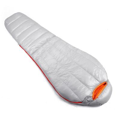 China Mummy ActEarlier Water Repellent Goose Down Sleeping Bag Camping Mummy Large Size Cold Weather Sleeping Bag for sale