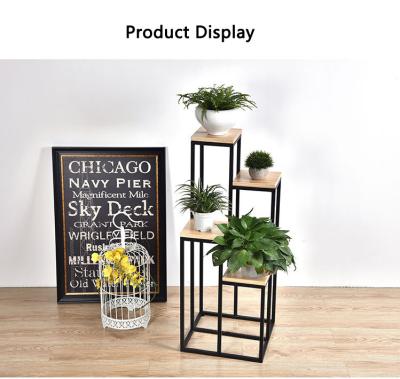 China Viable Plant Stand Metal Flower Rack Racks With 4 Tiers Garden Decoration Show 4 Layers Shelf Organizer Rack Planter for sale