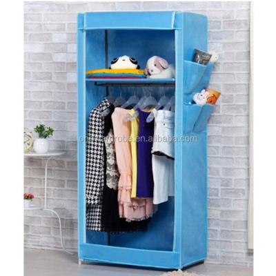 China Small Compact Wardrobe Nonwoven Fabric Portable Cabinet for sale