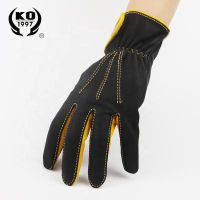 China Fashion Waterproof Wholesale Waterproof Cowhide Touch Screen Winter Training Leather Gloves for sale