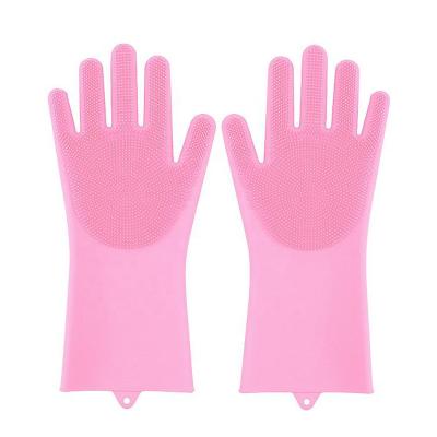 China Household Cleaning Gloves High Quality Passionate Resistant Waterproof Silicone Ambient Dishwashing Cleaning Gloves for sale