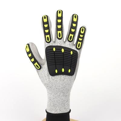 China Manufacturer Safety Work Construction Garden Nitrile Adult Outdoor Non-Slip Gloves Anti-Slip for sale