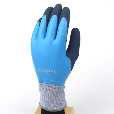 China KKOYING High Quality Anti-Slip Outdoor Safety Nitrile Nylon Gloves For Work Building Driving Gardening for sale