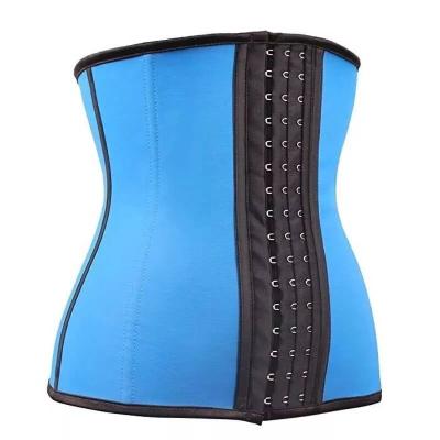 China Abdominal Logo Antibacterial Custom Control Compression Waist Trimmer Top Boned Corset Waist Trainer for sale