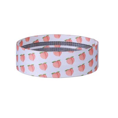 China TC Fabric 2021 Custom Printed Resistance Bands Booty Bands Resistance Bands for sale