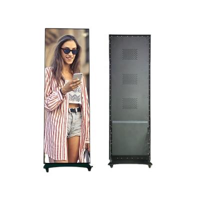 China Indoor p2P2.5led poster screen floor advertising machine floor mirror screen full color LED display ultra-thin high-definition screen for sale