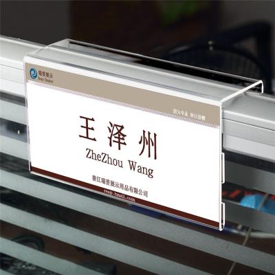 China Eco-friendly Acrylic Paper Stand Acrylic Sign Display Stand Table Holders For Acrylic Business Card Table Card Holder for sale