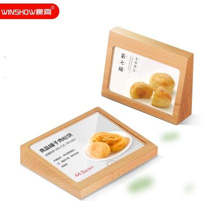 China Eco-friendly High Quality Custom Muilt-Purpose Name Business Card Holder Wood Stand/Gift Card Display Stand for sale