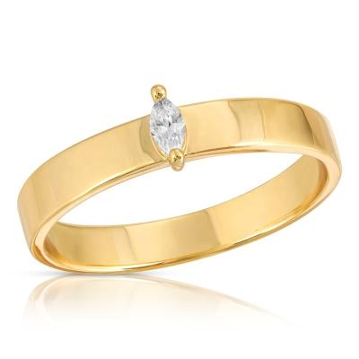 China Gemnel FASHIONABLE Jewelry Diamond Band Brass Gold Plated Simple Ring For Men for sale