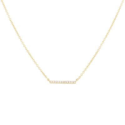 China BOHEMIA Gemnel Fashion 14k Gold Jewelry Bright Diamond Necklace Small For Women for sale