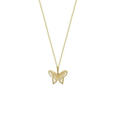 China BOHEMIA Gemnel New Arrival 14k Gold Plated Jewelry Women Charm Butterfly Pendant Necklace for sale