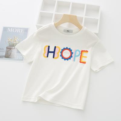 China New Products Comfortable 100%Cotton Lovely Kids Wear Short Sleeve Breathable Suit T-Shirt for sale