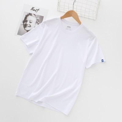 China 2021 wholesale high quality black and white women's and men's cotton regular casual t-shirt for sale