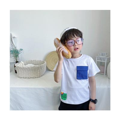 China Factory Directly Wholesale 100%Cotton Breathable Silk Tank Top Boy's Short Sleeve T-Shirt for sale