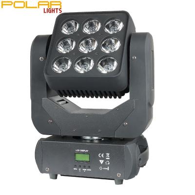 China China Supplier LED Disco Lights 9*10W RGBW LED Matrix Individual Control and Color Moving for Events Concert Wedding Home Party for sale