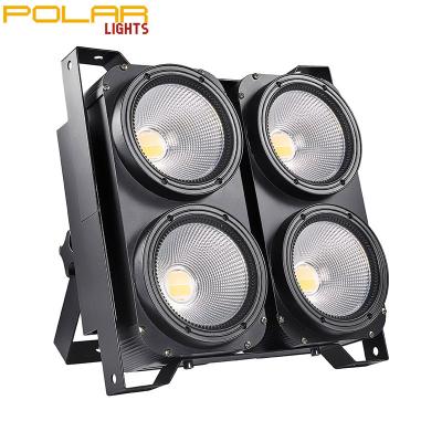 China DMX Studio Light Four Eyes 4x100w Cold Warm White COB Led Blinder For DJ Disco Show Event Theater Concert for sale