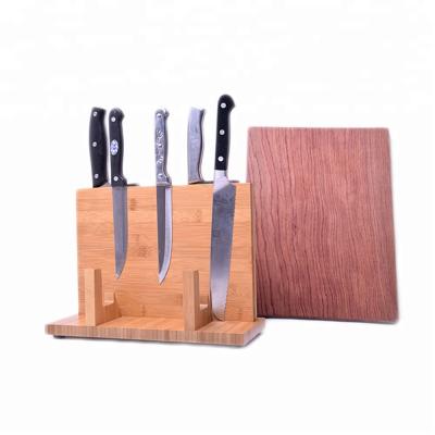 China Viable Knife Block Holder Storage Kitchenware Made of Organic Bamboo Wood (No Knife Included) for sale