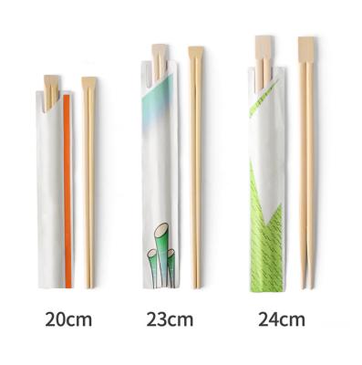 China Disposable Disposable Custom Branded Tensoge Bamboo Flat Twin Sushi Chopsticks With Semi Paper Sleeves Wrapped Cover For Restaurant for sale