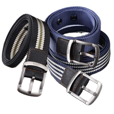 China Fashional Needle Canvas Belt Buckle Knitted Casual Jumpsuits Belt for sale