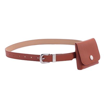 China 2021 New Fashion.Casual Women PU Leather Belts With Mini Bag for sale