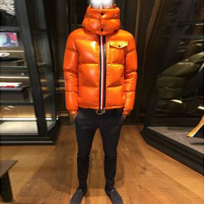 China FIVEOCEANS Winter Waterproof Men's Wholesale Duck Down Custom Woven Windproof Shiny Breathable Bubble Quilted Jacket 2020 New for sale