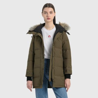 China 2021 FIVEOCEANS Canada Ladies Mud Cloth Parkas Waterproof Rain Jackets Wears Stripper Clothes Duck Down Women Winter Coat Jacket for sale