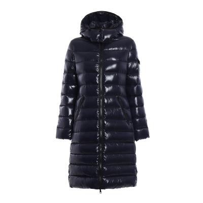 China FIVE OCEANS Factory Price Black Fashion Striper 2020 New Arrivals Stripper Coat Woman Jacket High Quality Women Long Long Down Jacket for sale