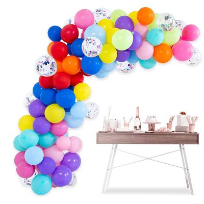 China Gift Toy Rainbow Balloon Garland Arch Kit - 136 Pcs Latex Assorted 16ft Multicolor Balloons, Carnival Party Supplies for sale