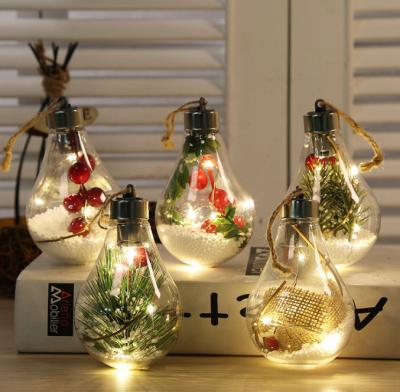 China Creative Xmas Pendant Decoration Christmas Tree Decoration Bulb Christmas Party Factory Direct Sales Simulation Plastic Ball for sale