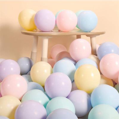 China Popular Party Decoration 10 packs of 100 in. thick Macaron latex balloons wedding birthday party decorations balloon wholesale for sale